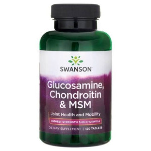 SWANSON Glukozamina Chondroityna MSM 120 tab.