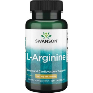 SWANSON L-Arginina 500 mg 100 kaps.