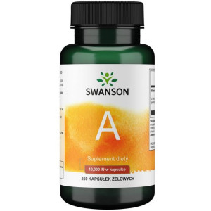 SWANSON Witamina A 10000 IU 250 kaps.