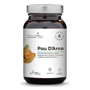 AURA HERBALS Pau D'Arco Ekstrakt Z Kory 500 mg 60 kaps.