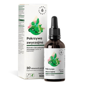 AURA HERBALS Pokrzywa Zwyczajna Ekstrakt 10:1 1000 mg W Kroplach 50 ml