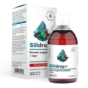 AURA HERBALS Silidrop+ Bor Krzem Organiczny MMST W Płynie 500 ml