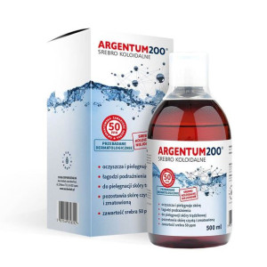 AURA HERBALS Argentum200 Srebro Koloidalne 50 ppm  Tonik 500 ml