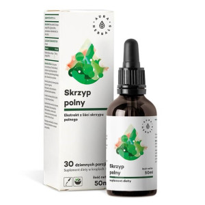 AURA HERBALS Skrzyp Polny Ekstrakt Z Liści 4:1 500 mg W Kroplach 50 ml