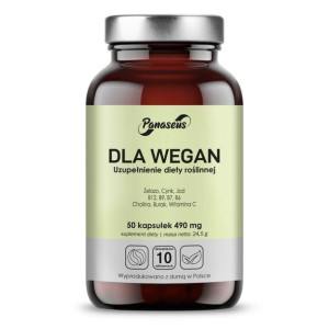 PANASEUS Dla Wegan Uzupełnienie Diety Roślinnej 50 kaps.