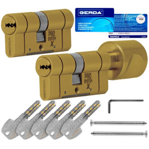 Zestaw 2 wkładek GERDA PROSYSTEM X 40/55 + G40/55