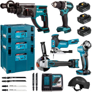 Zestaw COMBO 5 elektronarzędzi Makita DLX5044TJ