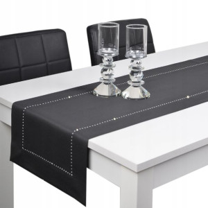 bieżnik plamoodporny GLAMOUR 38x200 grafitowy