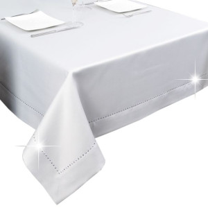 obrus plamoodporny GLAMOUR 450x140 szary, dżety