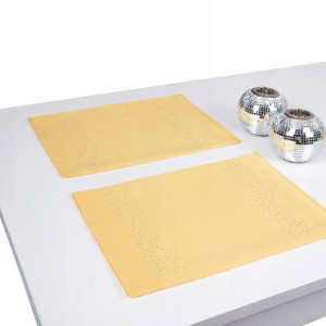podkładki plamoodporne RUBIN 30x42 -2 szt żółte c.