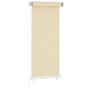 Roleta zewnętrzna, kremowa, 60x140 cm, HDPE