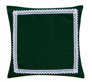 Poszewka dekoracyjna MALAGA 45x45 Ciemny Zielony