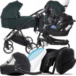 Wózek 4w1 Junama V2 Air 04 I Cybex Aton 5 + Baza
