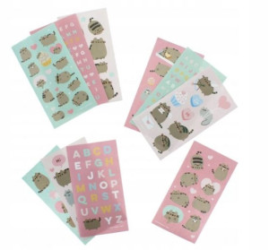 PUSHEEN, PIP, STORMY naklejki dekoracyjne 160szt