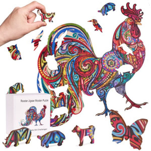 Puzzle Drewniane Układanka Dla Dorosłych Kogut A3