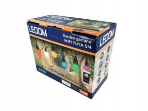 LEDOM Girlanda ogrodowa LED RGB+W WIFI TUYA 5m