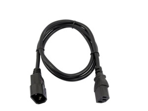 OMNITRONIC IEC Extension 3x1.0 1m bk - kabel