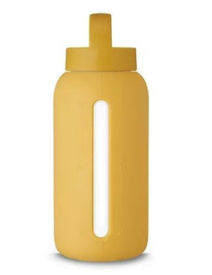 Muuki Szklana butelka na wodę 720 ml - Honey Mustard