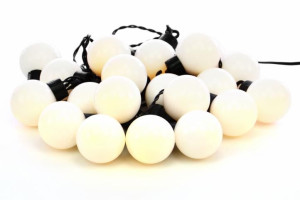 Oświetlenie - łańcuch 20 białych LED ciepło-biała