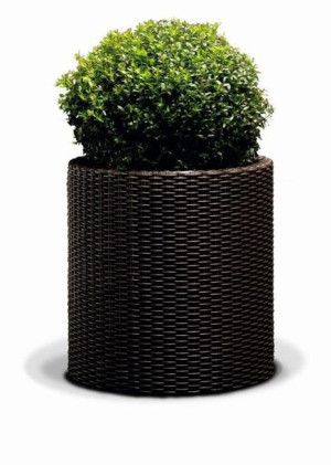KETER Doniczka Cylinder L - brązowy