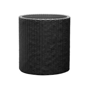 Doniczka CYLINDER - S - antracyt