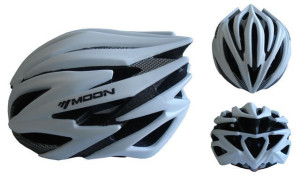 Kask rowerowy rozmiar L - srebrny