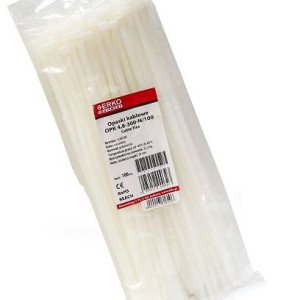 Opaska zaciskowa biała OPK 300/4,8 op.100szt ERKO