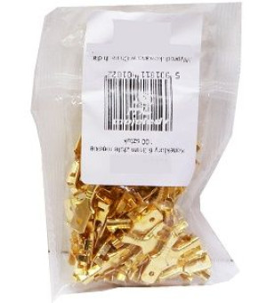 Konektor 6,3mm Złoty Męski Duży LB0043 100szt