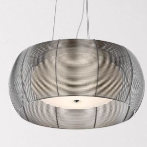 LAMPA wisząca TANGO MD1104-2L SIL Zumaline metalowa OPRAWA szklany ZWIS okr