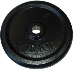 Talerz do sztangi 10 kg czarny 25 mm