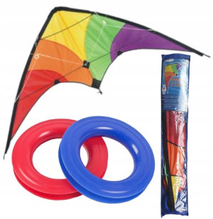 Latawiec 2 linkowy 120X60cm sportowy duży Sokół