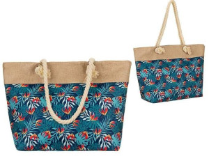 Duża torba plażowa full print na wysokich uchwytach