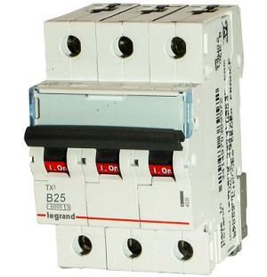 Wył.nadpr.6kA AC 3p B25A S-303 Legrand TX3 403404