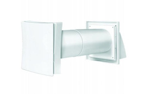 Nawietrzak VENTS PS 102 WH BIAŁY 103MM Z OKAPEM