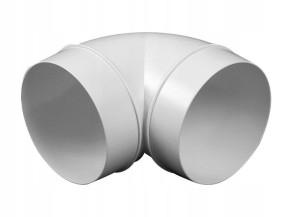 AWENTA Kolano okrągłe kanał fi 125 mm 90* PCV