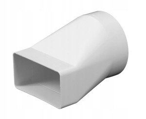 Łącznik zmienny 75x150 na fi125mm PCV wentylacja