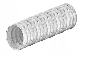 Kanał elastyczny PCV 125mm 1m biały przewód flex