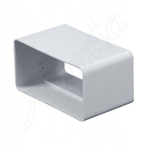 Łącznik kanału płaskiego PCV 60x204mm mufa Awenta