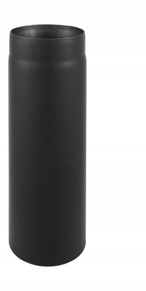 Rura dymowa czarna fi120 długość 500mm DARCO