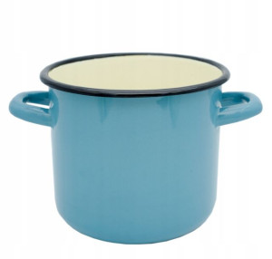 Garnek Emaliowany Elo-pol Olkusz Turkus 22 Cm 6 L