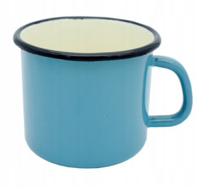 Garnek Kubek Emaliowany Elo-pol Turkus 12 Cm 1,1 L