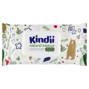 Kindii Chusteczki dla niemowląt i dzieci 60 szt.