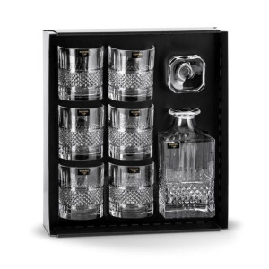 Zestaw Do Whisky Kryształowy Bohemia Elegante 1+6