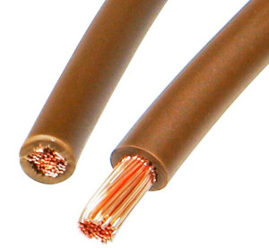 Przewód instalacyjny Lgy linka 6mm brązowy TL 1m