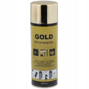 Lakier z efektem chromu spray złoty 200 ml