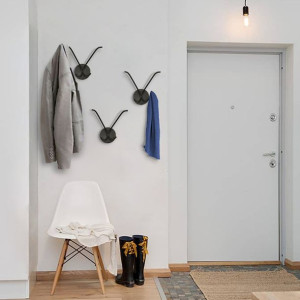 Wieszak Metalowy na ubrania podwójny Kółko 01 Decor -metalizujący
