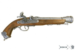 Replika Włoski Pistolet Skałkowy Z Xviiiw Denix Model 1104 G