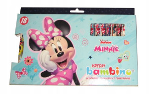 Kredki Bambino KB OPR 18 szt. Myszka Minnie