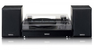 Lenco Ls-101bk Gramofon Z Głośnikami Z Funkcją Bluetooth, Lls101bk