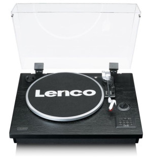 Lenco Ls-55bk - Gramofon Z Bluetooth, Usb I Wbudowanymi Głośnikami, Ls55bk